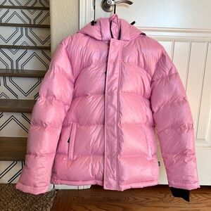 Aritzia Pink Puffer Jacket